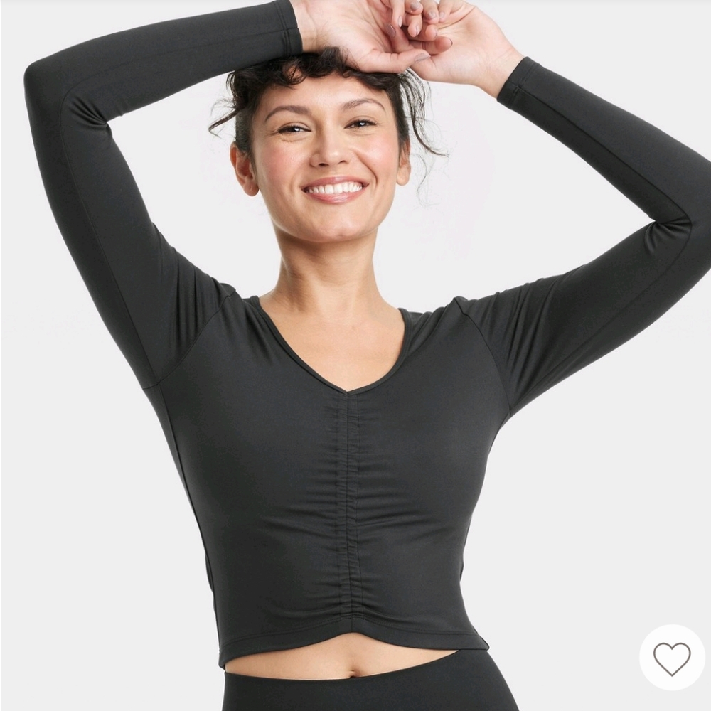 NWT All in Motion long sleeved crop top
